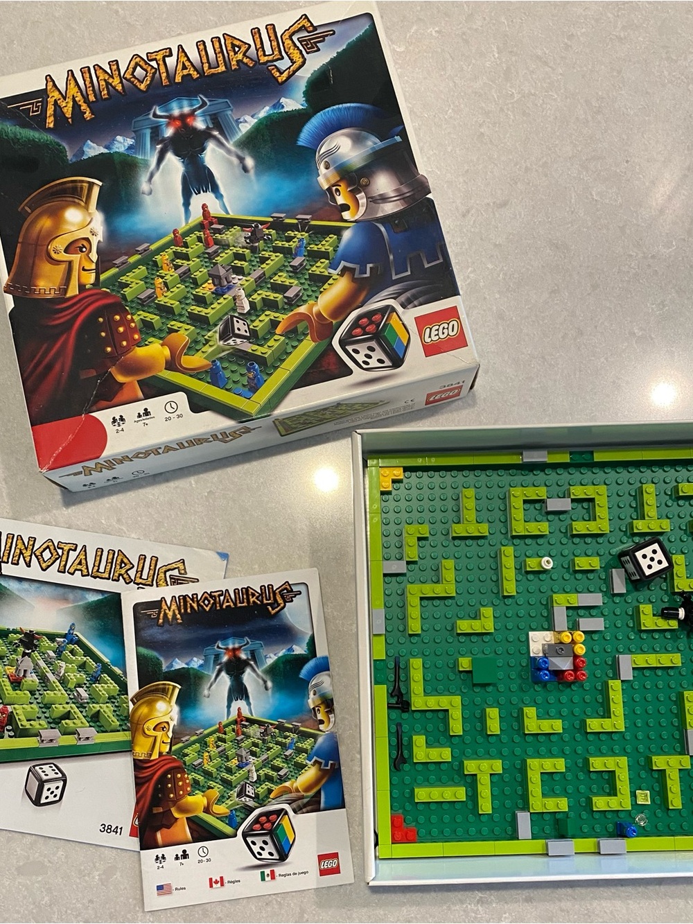LEGO MINOTAURUS Green and Yellow Game Board Insert limited edition